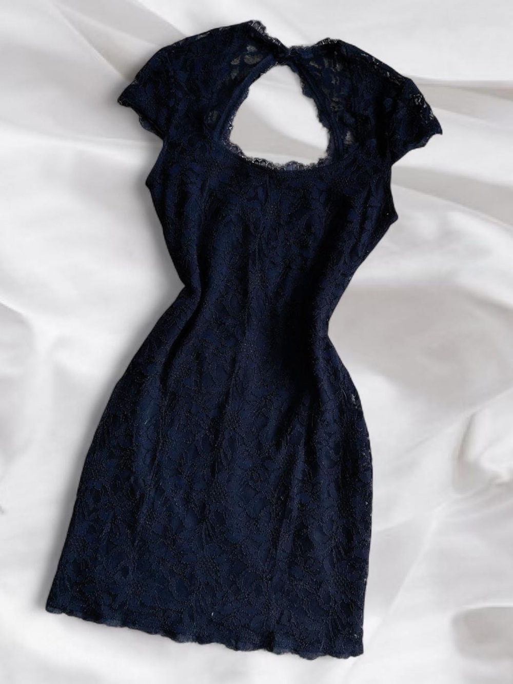 Y2K Goth Black Lace Mini Dress